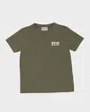Golden Goose Logo-print T-shirt In Ivy Green/white