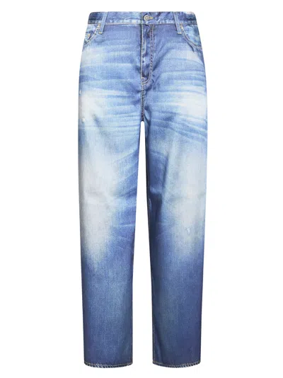 Golden Goose Boyfriend Fit Distressed Jeans For Women In Blue