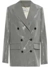 Golden Goose Double-breasted Boyfriend Jacket In Gray