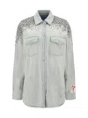 Golden Goose Boyfriend Shirt In Blue