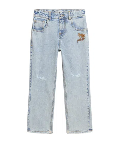 Golden Goose Boys' Light Denim Jeans In Gray