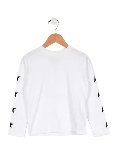 Pre-owned Golden Goose Babies' Boys' Star Logo Graphic T-shirt W/tags In White
