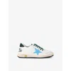 Golden Goose Ball Star New Leather Sneakers In White/comb