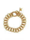 Golden Goose Chain Link Star Charm Bracelet In Gold