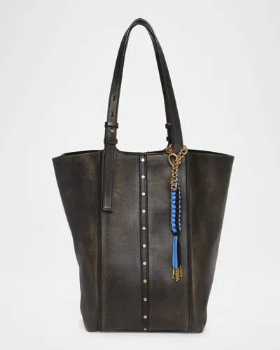 Golden Goose Braided Tassel Keychain In Gold