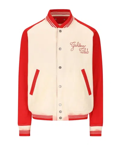 GOLDEN GOOSE GOLDEN GOOSE DELUXE BRAND LOGO EMBROIDERED BOMBER JACKET