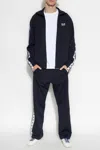 Golden Goose Star Zipped Technical Jersey Jacket In Blue
