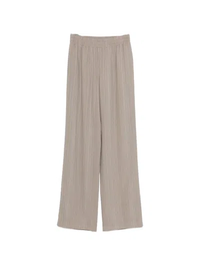 Golden Goose Brittany Striped Trousers In Neutral