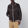Golden Goose Brown Zip Sweatshirt In Technical Jersey In Brown