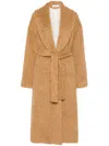 Golden Goose Brown Belted Over Coat In Brown