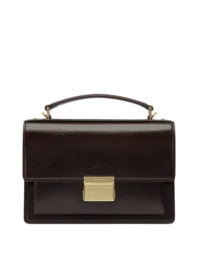 GOLDEN GOOSE GOLDEN GOOSE BROWN COW LEATHER HANDBAG