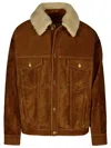 Golden Goose Deluxe Brand Long Sleeved Buttoned Jacket In Brown