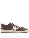Golden Goose Brown Lace Up Sneakers In Brown