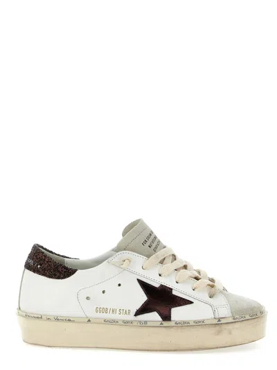 GOLDEN GOOSE BROWN LACE UP SNEAKERS