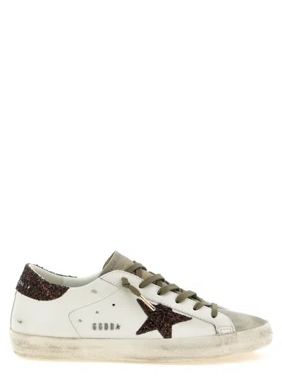 GOLDEN GOOSE BROWN LACE UP SNEAKERS