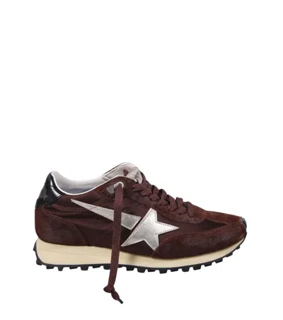 Golden Goose Brown Lace-up Sneakers In Bronze