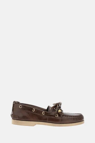 Golden Goose Brown Leather Loafers