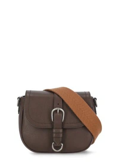 Golden Goose Brown Leather Shoulder Bag