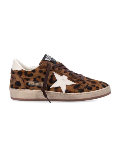 Golden Goose Brown Printed Star Sneakers