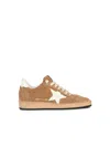 Golden Goose Womens Camel Ball Star 55482 Suede Low-top Trainers Eur 39 / 6 Uk In Brown
