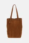Golden Goose Brown Suede Tote In Brown