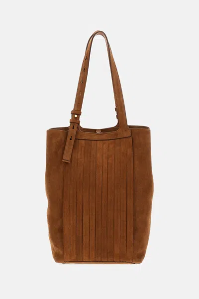 Golden Goose Brown Suede Tote