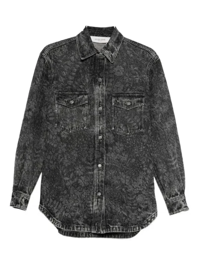Golden Goose Brushed-effect Shirt In Gray