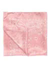 Golden Goose Deluxe Brand Intricate Paisley Soft Pink Silk Scarf In Pink