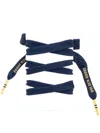 Golden Goose Button-appliqué Shoelaces In Blue