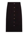 Golden Goose Golden Collection Virgin Wool Blend Pencil Skirt In Dark Blue