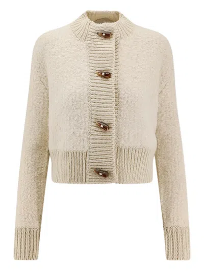 Golden Goose Deluxe Brand Women Oxa Boucle Wool Blend Cardigan In Neutral