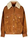 Golden Goose Db Leather Suede Jacket Tobacco In Tobacco Brown