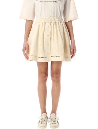 GOLDEN GOOSE GOLDEN GOOSE BUTTONED MINI SKIRT