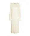 Golden Goose Cable-knit Crew Neck Dress In White