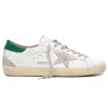 Golden Goose 'super-star' White Low Top Sneakers With Embossed Logo And Contrasting Heel Tab In White