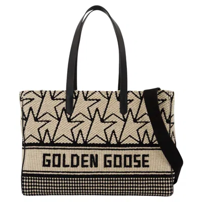Golden Goose California Bag E-w In Multicolour Cotton