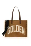 GOLDEN GOOSE GOLDEN GOOSE CALIFORNIA EAST-WEST BAG WITH SHEARLING DETAIL WOMEN