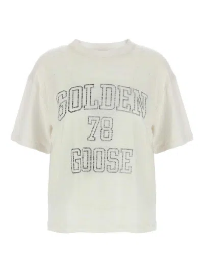 Golden Goose Logo-print T-shirt In White