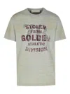 Golden Goose Cotton T-shirt Graphic Print In Grey