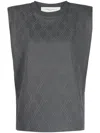 Golden Goose Journey Sleeveless Padded Shoulder T-shirt