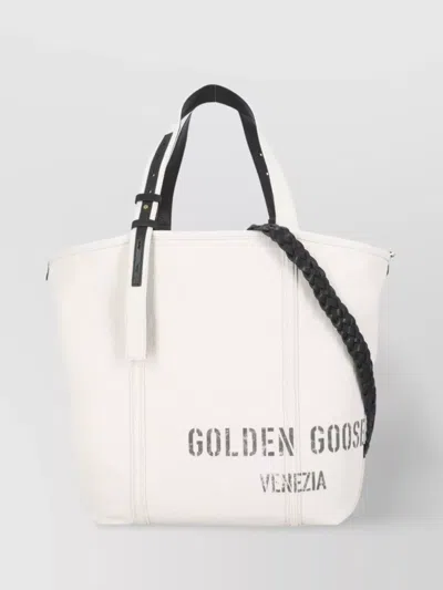 Golden Goose Canvas Shopper Bag Removable Strap