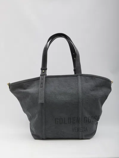 GOLDEN GOOSE CANVAS SHOPPING BAG