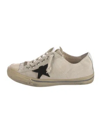 Pre-owned Golden Goose Canvas Sneakers In Neutral