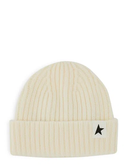 Golden Goose Textured Ribbed Beanie For Women In Yellow
