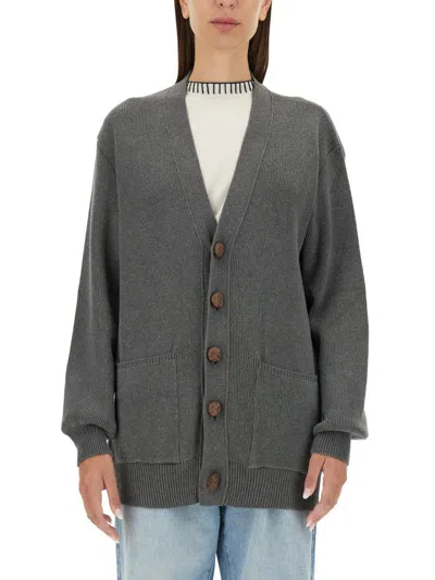 GOLDEN GOOSE GOLDEN GOOSE CARDIGAN WITH LOGO