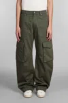 Golden Goose Twill Cargo Pants In Italian In Brown