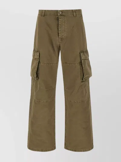 Golden Goose Cargo Pants With Wide Leg And Pockets In Kalamata