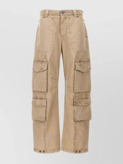 Golden Goose Cargo Trousers Featuring Stitch Detailing In Neutral