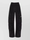 GOLDEN GOOSE CARGO TROUSERS WITH RIBBED TEXTURE AND SNAP BUTTONS