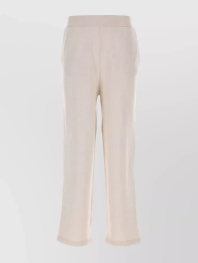 Golden Goose Deluxe Brand Wide Leg Knitted Trousers In Beige
